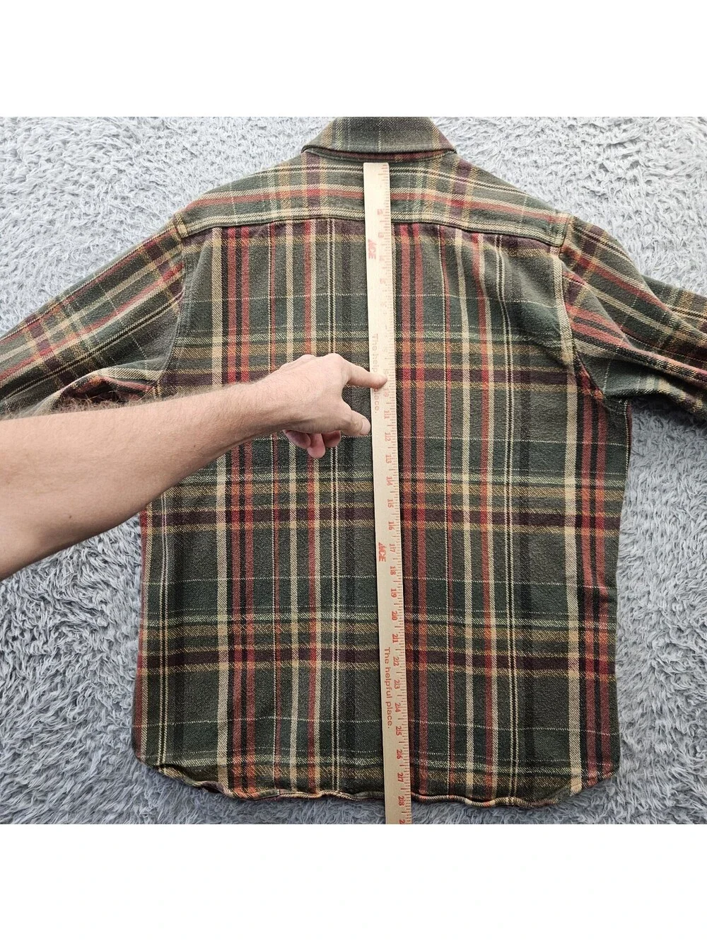 SCHOTT BROTHERS NYC SH2135 Plaid Cotton Flannel Shirt Men Large Heavyweight